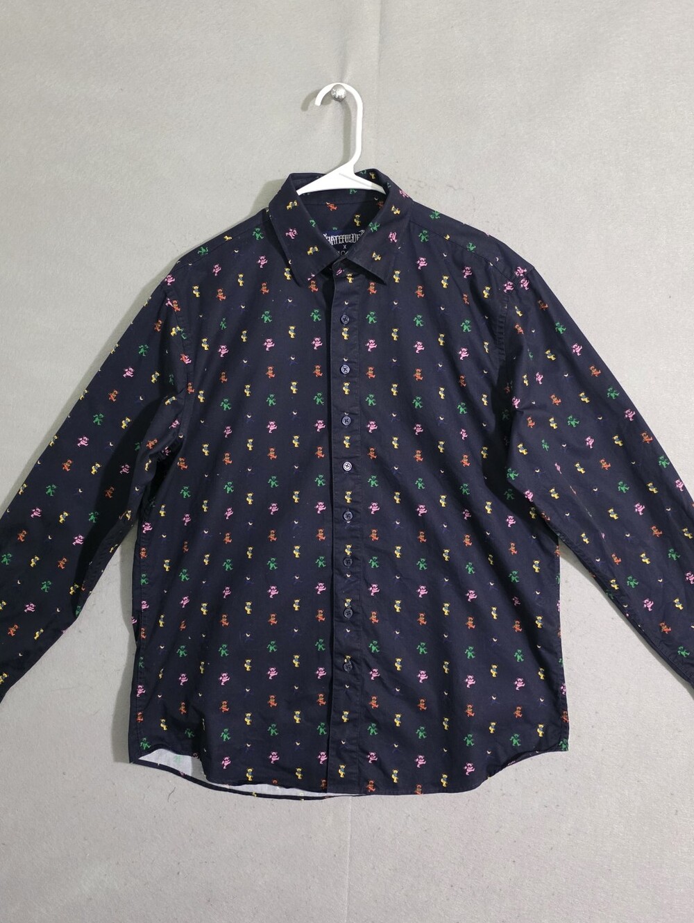 Grateful Dead X Section 119 Mens LS Button Down Shirt Dancing Bears Size Small